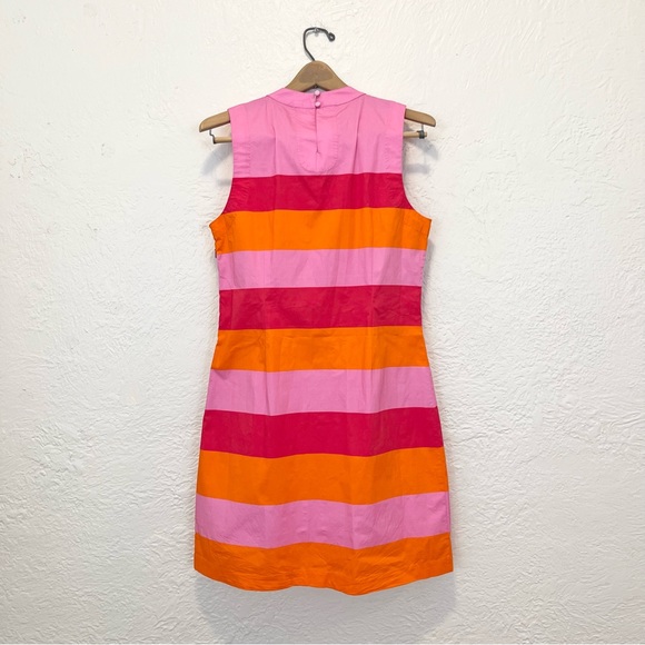 Frances Valentine Dress Pink Orange Striped Simplicity 12 - Picture 9 of 12